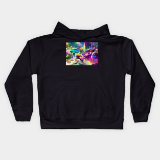 Color Globs | Rainbow Falls Kids Hoodie